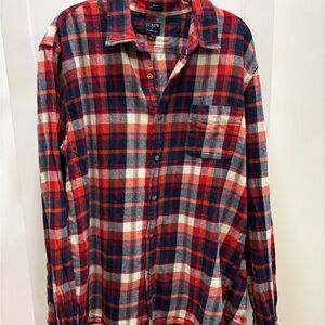 J. Crew Men's Multicolor Plaid Button Down Shirt